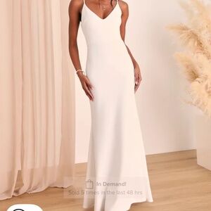 Lulus Infinite Glory White Maxi Dress - Size S